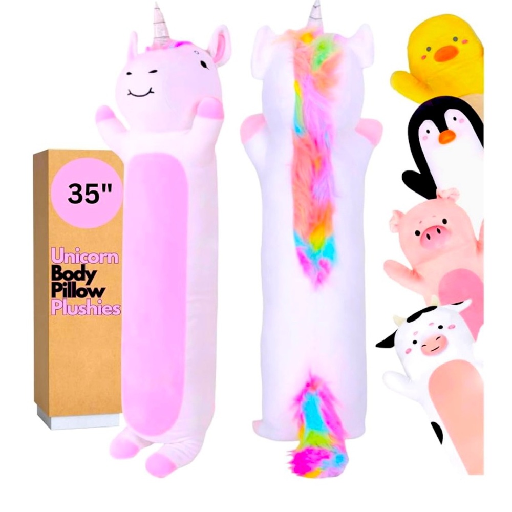 35 INCH CUDDLE PAW UNICORN BODY PILLOW